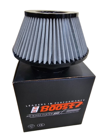 BJ 15538-PRO BOOST ADJUSTABLE UNIVERSAL 3"/3.5"/4 INCH CONICAL AIR FILTER