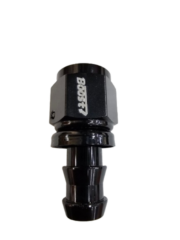 BJ 15639-BOOST AN8 Straight Push on Lock Hose Fitting Oil/Fuel/Gas Line Adapter BLACK