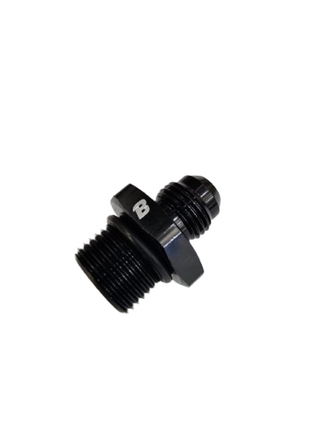 BJ 15732-BOOST 6AN Male to M18 x 1.5mm Male Fitting Adapter Flare Union Coupler Fuel Oil Line Hose End Aluminum Alloy Fitting