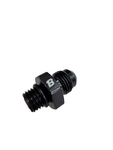 BJ 15728-BOOST 6AN Flare to M12 x 1.5 Pipe Hose Adapter Fitting, Aluminum Black