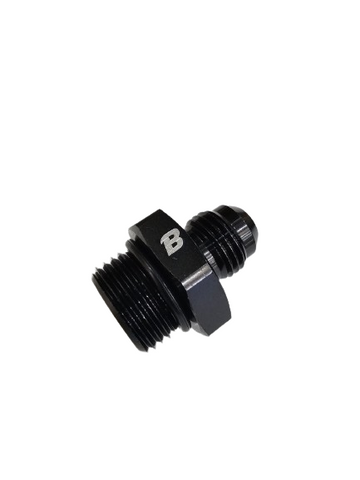 BJ 15729-BOOST AN8 TO 3/4" -16 UNF O-RING PORT ADAPTER - BLACK