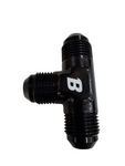 BJ 15769-BOOST AN8 AN-8 8AN Tee T-Piece Adapter Male Flare Union Aluminum Fitting Black