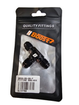 BJ 14766-BOOST 6AN AN6 AN-6 Male Flare Union Tee T-piece Fitting Adapter Aluminum Black