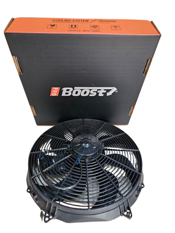 BJ 15834-BOOST FAN 16" Extreme Performance High Output Puller Fan with Curved Blades