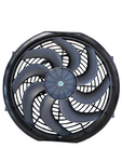 BJ 15823-BOOST FAN 14" Low Profile Electric Cooling Fan; Curved Blade / Pull