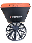 BJ 15825-BOOST FAN 16" Medium Profile Puller Fan with Straight Blades, 12V