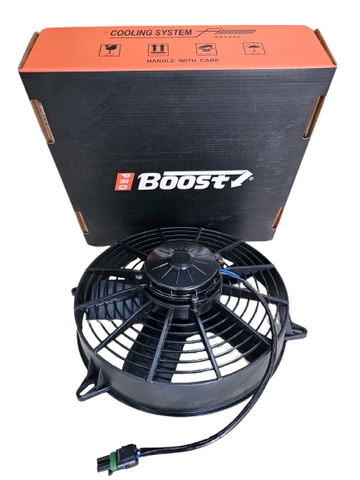 BJ 15827-BOOST FAN 12.00" High Performance Puller Fan with Straight Blades, 12V