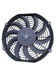 BJ 15817-BOOST FAN Automotive 11" Low Profile 12V Electric Puller Fan Curved Blades