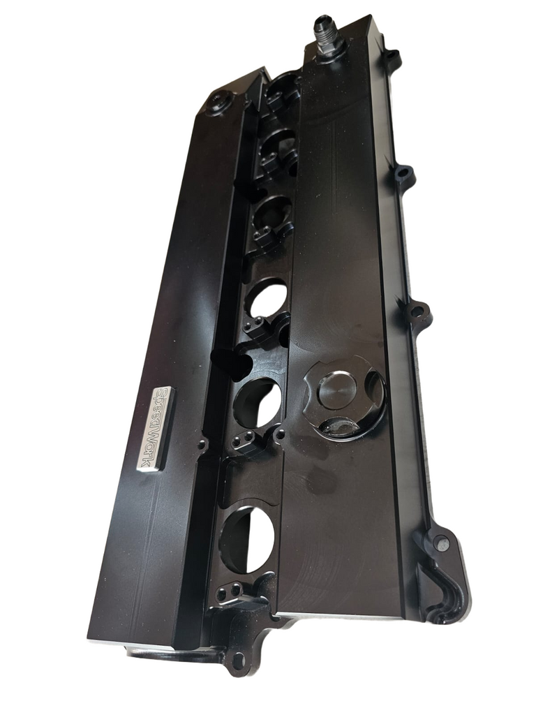 BJ 15945-SPEEDWORKS TOYOTA 2JZ-GE VVTI SINGLE PIECE BILLET VALVE COVER BLACK