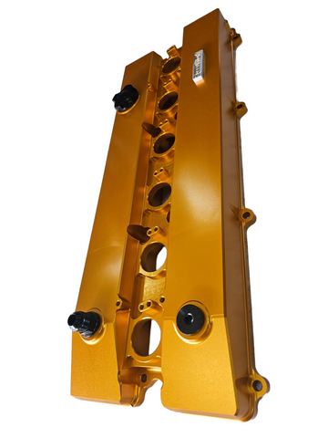 BJ 15946-SPEEDWORKS TOYOTA 2JZ-GTE VVTI SINGLE PIECE BILLET VALVE COVER GOLD