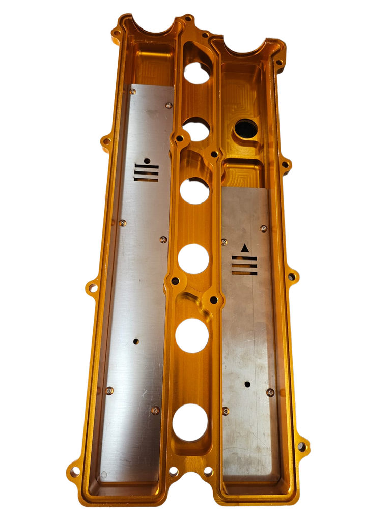 BJ 15946-SPEEDWORKS TOYOTA 2JZ-GTE VVTI SINGLE PIECE BILLET VALVE COVER GOLD