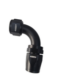 BJ 340081-BOOST-16 AN AN 16 90 Degree Swivel Hose End Fitting Adapter Aluminum Alloy Black