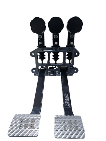 bj pedals BJ 16208-Adjustable Dual Pedal - Brake / Clutch - Rev. Swing Mount