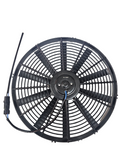 BJ 15826-BOOST FAN 16" High Performance Puller Fan with Curved Blades, 12V