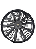 BJ 15825-BOOST FAN 16" Medium Profile Puller Fan with Straight Blades, 12V