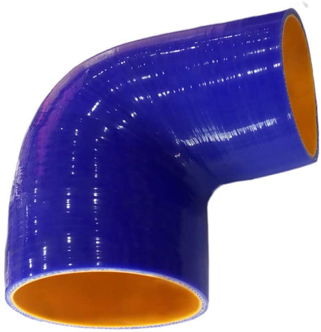 BJ 14206-High Quality 5 layer - 90 Degree Elbow Silicone Hose Reducer - 4"X5" - Universal