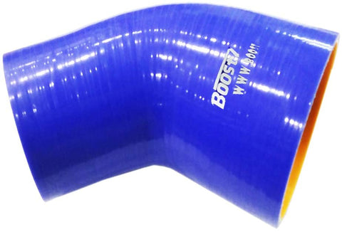 BJ 14181-High Quality 5 layer - 45 Degree  Silicone Hose Reducer - 3" By 3.5" - Universal