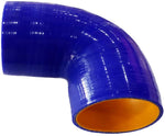 BJ 14204-High Quality 5 layer - 90 Degree Elbow Silicone Hose Reducer -3.5"x4.5" - Universal