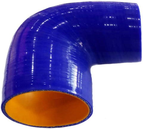 BJ 07051-High Quality 5 layer - 90 Degree Elbow Silicone Hose Reducer - 3.5" By 4" - Universal