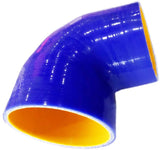 BJ 07050-High Quality 5 layer - 90 Degree Elbow Silicone Hose Reducer - 3" By 4" - Universal