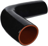 BJ 15029-High Quality 5 layer - 90 Degree Elbow Silicone Hose Reducer - 3.5" By 4" - Universal