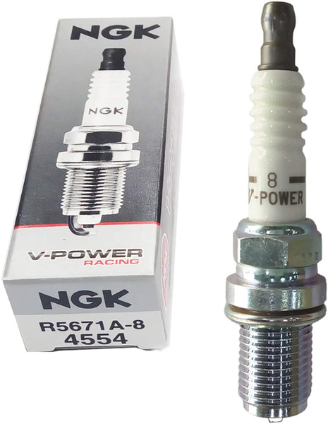 NGK R5672A-8 Racing Spark Plug - Single Plug, Fine-Wire Electrode For Performance Engines - View #2