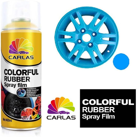 BJ 19013-Carlas Removable Rubber Spray Paint Film Coating - Sky Blue - Alloy Wheels Panel