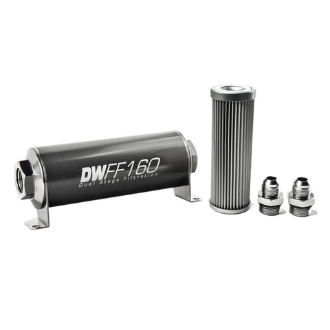 BJ 390025-DW-8AN, 10 micron, 160mm In-line fuel filter kit