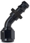 BJ 47020-PF04512-BL Hose Fitting #12 -45 Deg Push Lock Black