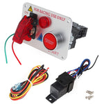 BJ 43010-12V Red LED Racing Car Engine Start Push Button Ignition Switch Panel