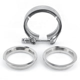 BJ 14307-3" Car V-Band Clamp Flange Kit Exhaust Pipe