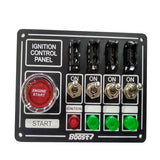 BJ 14628-RACING SWITCH PANEL BOOST 4 BUTTON+LIGHT+FUSE BOX