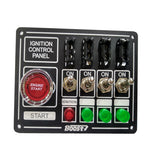 BJ 14628-RACING SWITCH PANEL BOOST 4 BUTTON+LIGHT+FUSE BOX