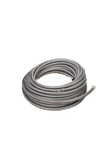 BJ 14153-HIGH QUALITY STAINLESS STEEL BRAIDED FLEXIBLE FUEL HOSE PIPE AN4
