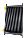 BJ 14476-BLACK UNIVERSAL 25 ROW AN-10AN ENGINE TRANSMISSION RACING OIL COOLER