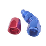 BJ 340027-AN 8 OIL FUEL LINE HOSE END FITTING 45 DEGREE ANOIZED ALUMINUM