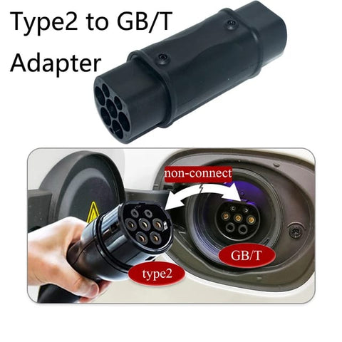 BJ 50006-EV Charger Type2 to GBT Adapter IEC62196 to gbt adaptor For Chinese EV Car VW ID4 id6 BYD BJEV XIAOPENG NIO