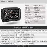 BJ 14539-7 Inch Touch SINCOTECH Panel meters Multifunctional Racing Dashboard DO909