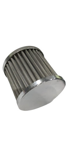 AN8-Stainless Steel Polished Billet Breather with Female Thread