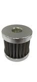 BJ 14358-AN6-STAINLESS STEEL POLISHED BILLET BREATHER WITH FEMALE THREAD