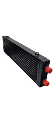 BJ 14867-BLACK UNIVERSAL 14 ROWS AN-10AN ENGINE TRANSMISSION RACING OIL COOLER