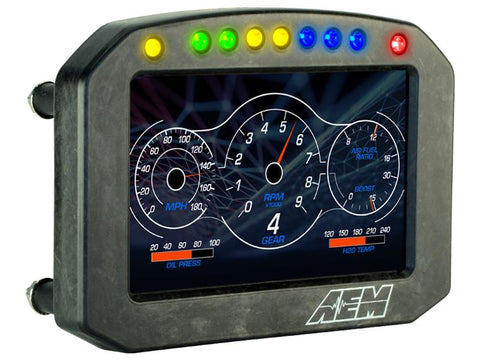 AEM CD-5 Digital Dash Display – Carbon Fiber, Programmable Shift Lights, For Racing